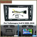 9 Inch Car DVD Frame For Volkswagen Golf 6 2008-2016 Stereo Panel FrameAudio Dash Trim Facia Radio