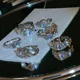 Opal unregelmäßiges herz stein ringe für frauen y2k ästhetischer schmuck mädchen gotischer hohler