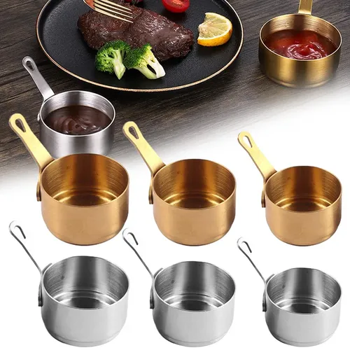60/80/100ml Mini Sauce Pfanne Topf Milch topf Antihaft kleiner Topf mit Griff Haushalts küche