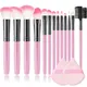 13 Stück rosa Make-up Pinsel Set Foundation Rouge Puder Lidschatten Lippen Blending Beauty Make-up