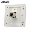 1 Port Shield CAT6 RJ45 Network Wall Panel Shielded Female CAT.6 Internet Extender Faceplate LAN