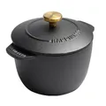 Rice Casserole Cast Iron Rice Cooker 16cm Black Dutch Oven Stew Pot Applicable To Cook Rice And Bake