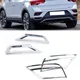 For Car Front Fog Light Trim Sticker Rear Tail Lamp Strip Cover Frame For Volkswagen T-Roc 2017 2018