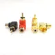 90 Degree RCA Connector Male To Female M/F Right Angle Plug Adapters L type Elbow for cctv camera