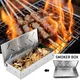 Smoker Box BBQ Smoker Box Wood Chips For Indoor Outdoor Charcoal Gas Barbecue Grill Meat Infused