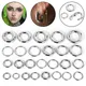 AOEDEJ 1Piece Large Guages Hoop Earring 316L Stainless Steel Ear Plugs Tunnels 2/4/6/8/10/12G BCR