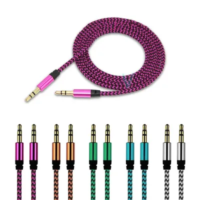 Aux Kabel 1M Jack 3,5mm Audio Kabel 3,5mm Lautsprecher Kabel Stecker auf Stecker Car Aux Kabel für JBL Kopfhörer iphone Samsung AUX Cord Image
