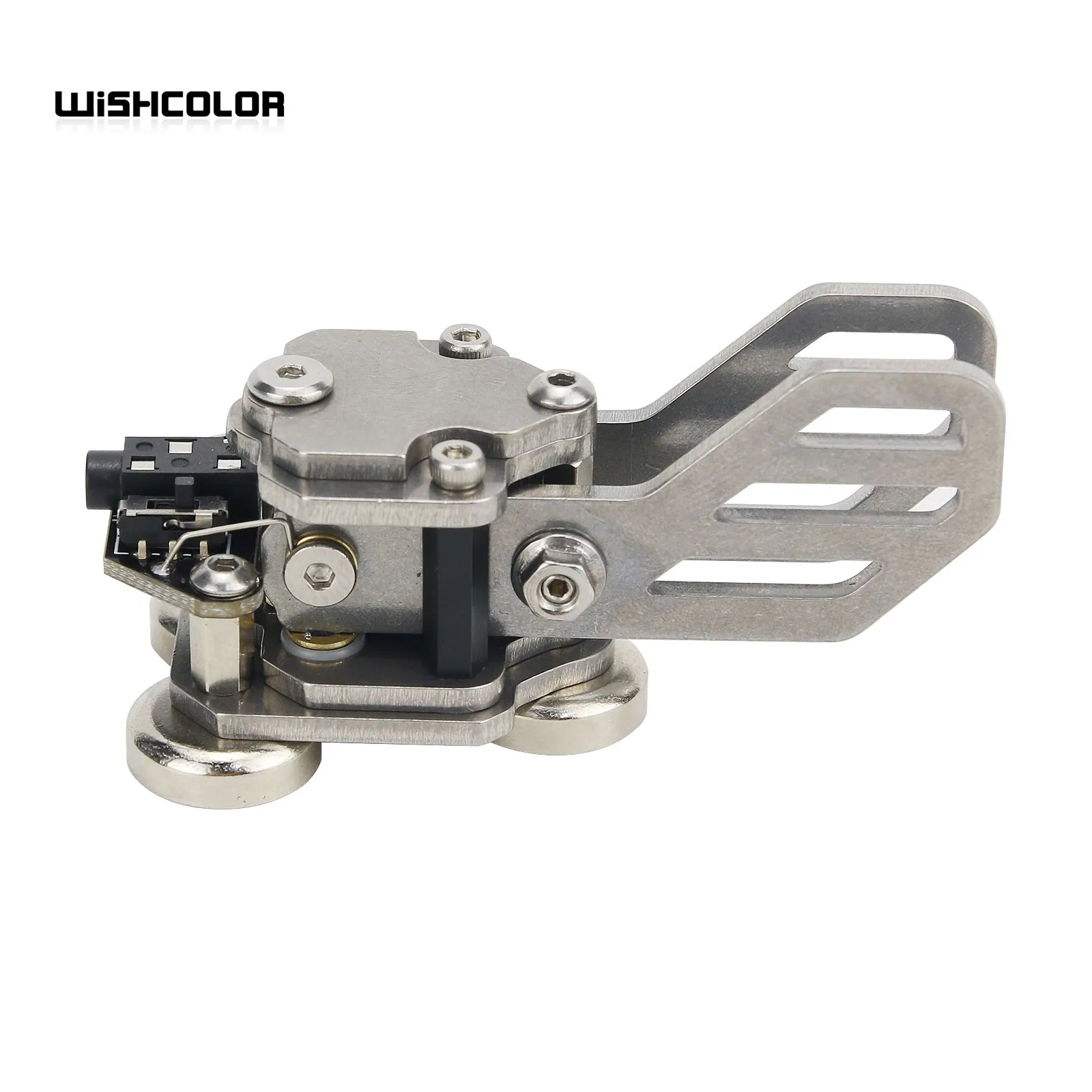 Hangeek edelstahl cw morse key tragbarer telegraph key paddel schlüssel magnet basis (handels ausgabe) Image