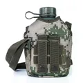 1L Army Hip Flask Water Bottle Aluminum Wine Pot Military Canteen Camping Hiking Survival Kettle