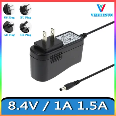 8,4 V 1A 1,5 EINE Lithium-Batterie Ladegerät Transformator 8,4 V 1000MA 1500MA Power Adapter DC Image