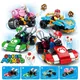 4 in 1 Super Mario Bros Building Blocks Anime Children Racing Assembled Model Toy Action Figures