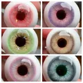 Plaster Doll Eyes 12/14/16/18/22/24mm for 1/4 1/6 1/8 Bjd OB11 Doll Eyeball Realistic Diy Girl Toy