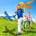 50CM Foam Plane Flying Glider Toy With LED Light Large Outdoor Game Hand Throw Airplane Aircraft