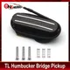 Schwarz mit Silber Dual Schiene Dual Coill Magnetische Brücke Pickup Humbucker für Telecaster