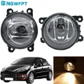 1Pair Headlights H11 LED 12V DRL Halogen Lamp Fog Lamp Assembly Fog Light For Peugeot 207 307 407