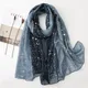 Mode Ombre Glitter Shiny Dot Viskose Schal Schal Dame Hohe Qualität Wrap Gradient Pashmina Stola