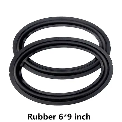 2PC Lautsprecher Woofer Gummi Surround Reparatur Kit 6x9 Zoll Oval Form Für Auto Lautsprecher Audio Image