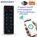 Tuya App Wifi Access Control Tastaturen 125khz 13 6 Mhz RFID Keyfob Access Control Kit Wiegand 26