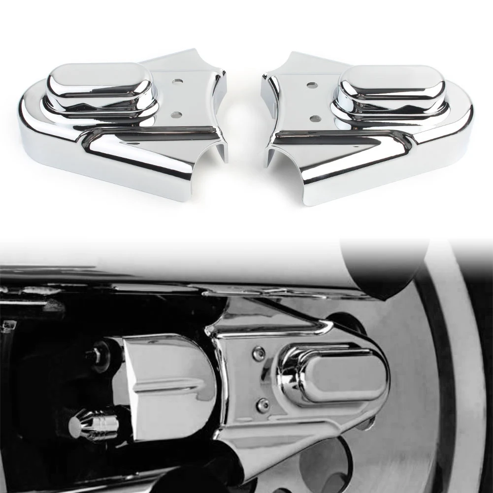 2 Stück für Harley Davidson Heritage Softail FXST 1986–2007, ABS-Motorrad, verchromte Phantomabdeckungen, Achsschutz