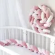 1M/2M/3M Baby Bed Bumper Infant Cradle Pillow Cushion Braid Knot Bumper Crib Bumper Protector Room