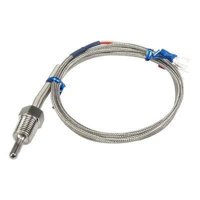 FTARP09 PT100 typ 1m metall geflochtene kabel 30mm sonde kopf RTD temperatur sensor 1/8 1/4 3/8 1/2