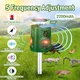 Neues 360 ° Solar Animal Repeller Ultraschall-Tierschutz mittel mit Blinklicht und Ultraschalls