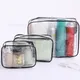 Waterproof Clear Cosmetic Bag Women Travel Makeup Bag PVC Make Up Bath Toiletry Wash Beauty