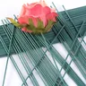 Floral Wire Stem Plastic Artificial Flower Floral Green Stem Wire DIY Craft Bouquet Making Floral