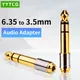 Male 6.5 to Female 3.5 Plug Audio Adapter 6.5mm Male to AUX Female to Jack Stereo Adapter Audio