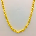 Fashion Luxury Thailand Sand Gold 14K Necklace Thick Yellow Gold Chain Necklace for Women Men