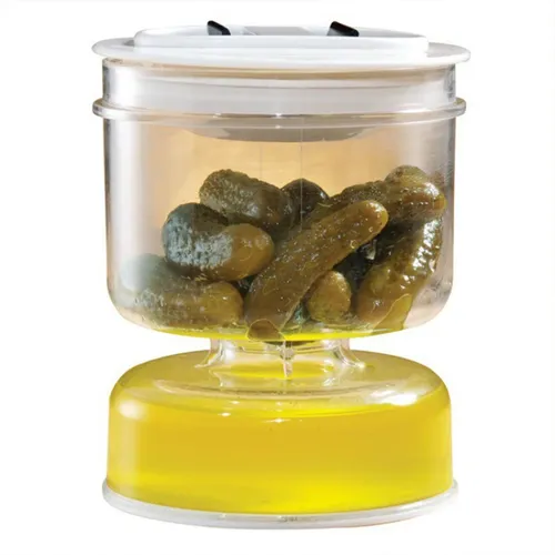 Kimchi Trocken Nass Trennung Tank Sanduhr Design Gurken Jar Gurke Oliven Gurke Container für Home