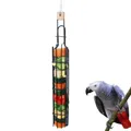 Parrot Water Fruit Basket Birds Fruit Vegetable Rack Food Pendant For Parakeet Metal Feeding Device