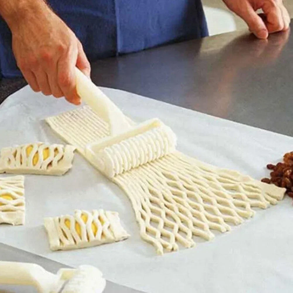 Werkzeug Roller Cutter Brot Cookie Küche Gadgets Gebäck Gitter Pizza Kunststoff Roller Cutter 19,5*12 cm Marke Neue