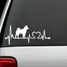 Shiba Inu Herzschlag @ Lebensader Hund Aufkleber Aufkleber Auto Lkw SUV Laptop Dekor Aufkleber Vinyl