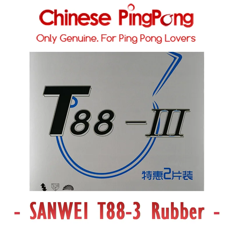 SANWEI T88-3 Tischtennis-Gummi (Allround-Typ) T88 Hochelastischer Ping-Pong-Schwamm Image