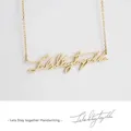 Handwriting Necklace Custom Necklaces Personalized Name Necklaces Jewelry Personality Letter
