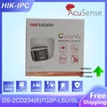 Original HIK 8MP Panoramic IP Camera DS-2CD2387G2P-LSU/SL ColorVu Stroble Light&Audio Alarm Two-way