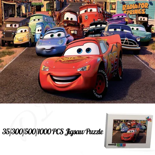 Disney Animierte Film Autos Puzzles für Kinder 35 300 500 1000 Stück von Holz und Cartoon Puzzles