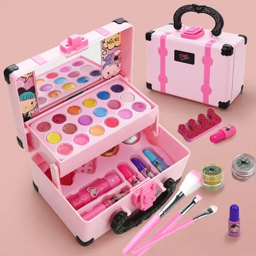 Mädchen Make-up Spielzeug Kosmetik Spielbox Prinzessin Make-up Mädchen Spielzeug Spielset