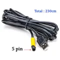 Universal USB zu 5-poligem Stecker für Auto-DVD-Ladeans chluss Adapter kabel Rückfahr kamera
