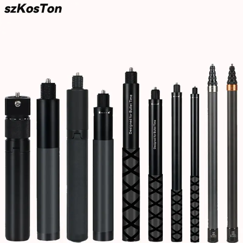Unsichtbarer Selfie-Stick für Go Pro 13 12 11 10 9 8 Insta 360 X5 X4 X3 DJI 1/4" Extended Monopod Pole Sportkamera-Zubehör Image