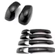 Glossy black Chrome ABS car Door side Mirror Covers door handle Trim Cover for Chrysler 300/300c