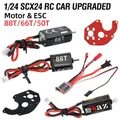 Scx24 motor upgrades kit für rc crawler axial scx24 030 050 gebürsteter esc motor combo 88t 66t 50t