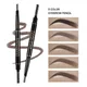 Automatic Rotating Eyebrow Pencil Does Not Smudge Triangular Double-ended Waterproof Eyebrow Pencil