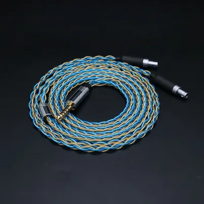 ivipQ-238 HIFI 8-Core High-End Kopfhörer Ersatzkabel mit 2,5/3,5/4,4 mm/4PIN XLR für HD580 HD650 Image