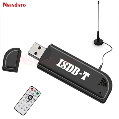 Mini Digital ISDB-T USB 2,0 TV HDTV-Tuner-Stick Empfänger Recorder Mit Fernbedienung Antenne für Brasilien