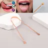 1Pc Zunge Schaber Kupfer Zunge Reiniger Tragbare Zunge Schaber Oral Reinigung Werkzeuge Zunge