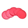 Mini 5pcs/set 50 mm 2-inch Durable Red Air Hockey Table Pucks Puck Children Table Party