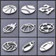 10PCS Sport Basketball Soccer Tennis Stainless Steel Pendants Charms for Jewelry Making Fashion