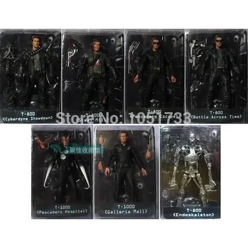 „NECA Terminator 2 Action Figur T-800 ENDOSKELETON Klassische Abbildung Spielzeug 7 „“18cm 7 Arten“